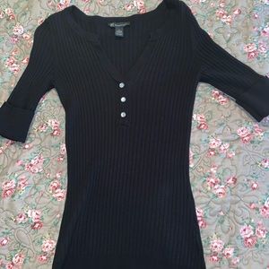 I-N-C Black Sweater top